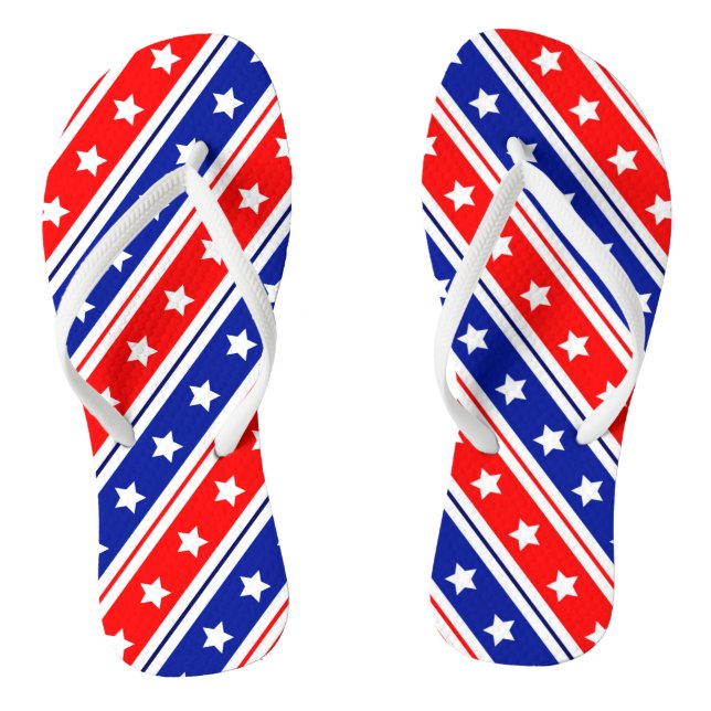 Red White Blue US Flagge Case Mate iPhone Flip Flops (Fußbett)