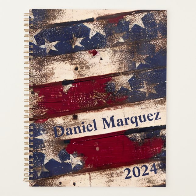 Red White Blue US Flagge Planer (Vorderseite)