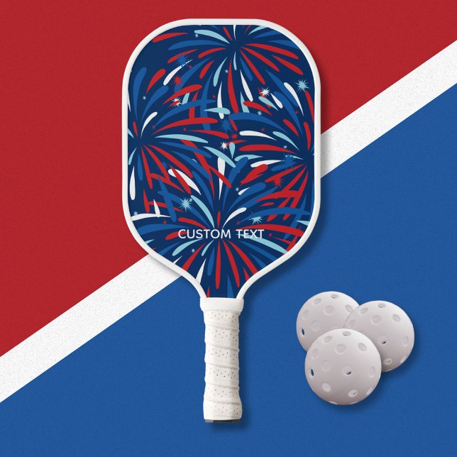 Red, White, Blue USA Fireworks, 4. Juli Custom Pickleball Schläger (Von Creator hochgeladen)