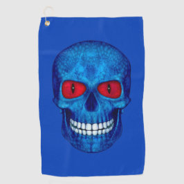 Red White Blue USA Zombie Skull Golf Handtücher