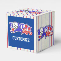 Red White & Blue Zuhause Run Baseball Cube Favor B
