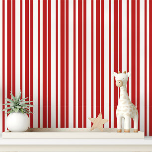 Red & White Candy Stripe Tapete