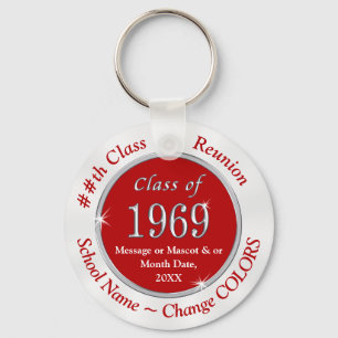 Red White Cheap Class of 1969 Gifts, Personalisier Schlüsselanhänger