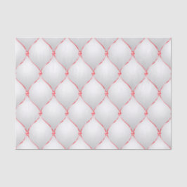 RED & WHITE CHRISTMAS TUFTED PATTERN SEIDENPAPIER