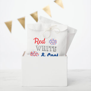 Red White & Cool 4. Juli Geburtstag Geschenktütchen