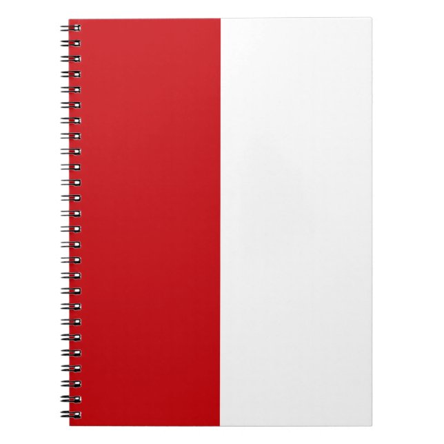 Red & White CUSTOM Notizblock (Vorderseite)