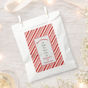 Red White Frory Weihnachtsliebhaber personalisiere Geschenktütchen