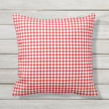 Red White Gingham Pattern Checked