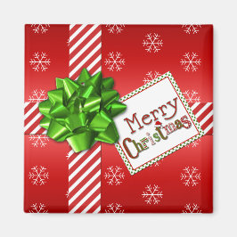Red White Green Frohe Weihnachtsschneeflocken Magn Magnet