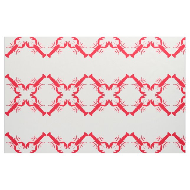 Red White Hummer Seafood 4Stephen Stoff (Fat Quarter (45,7 x 55,9 cm))