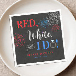 Red White & I Do 4th of July Napkins Serviette