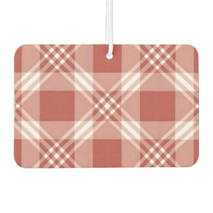 Red White Kariert - Air Freshener Autolufterfrischer