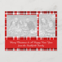 Red White Kariert Tartan