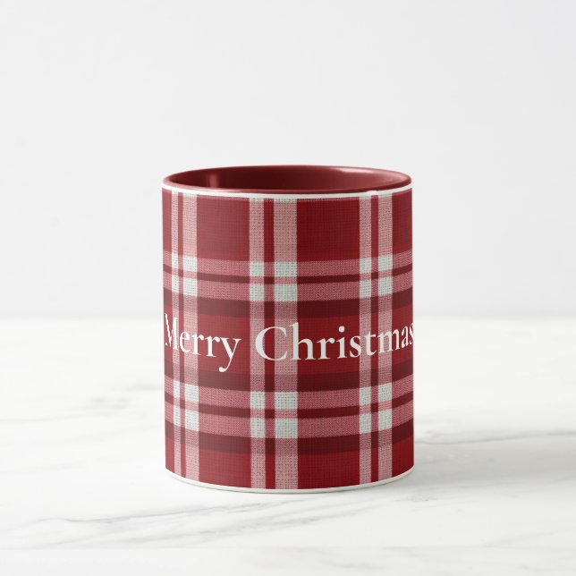 Red White Kariert Tasse (Zentrum)
