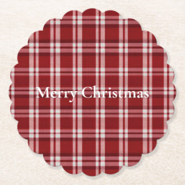 Red White Kariert Untersetzer