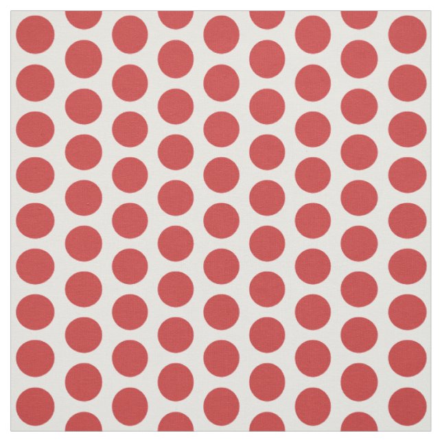 Red White Mini Polka Dots Fabric Stoff (Muster)