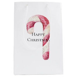 Red White Peppermint Candy Canes Mittlere Geschenktüte