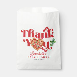 Red White Pizza Themed Geschenktütchen