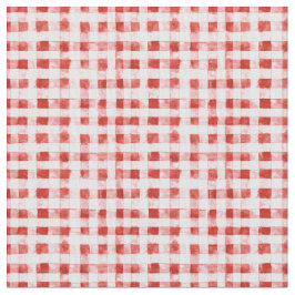 Red White Plaid Stripes  Stoff