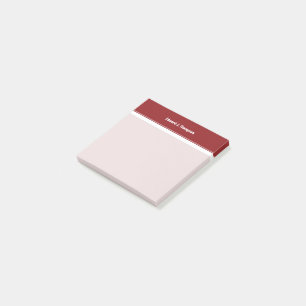 Red White Simple Border Post-it Klebezettel