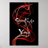 Red White Smoke Save A Life And Vape Print