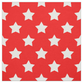 Red White Stars Muster dekorative Textil Stoff