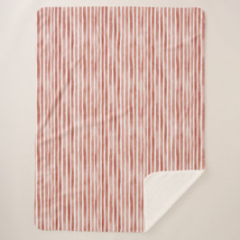 Red White Stripes Christmas Sherpadecke