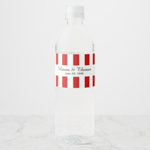 Red White Stripes Wedding