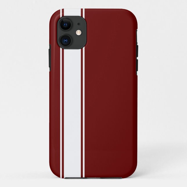 Red & White Team Jersey Stripe iPhone 5s Fall Case-Mate iPhone Hülle (Rückseite)