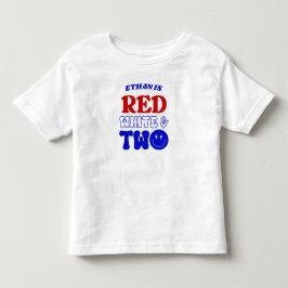 Red White & Two 4. Juli 2010 Party Kleinkind T-shirt