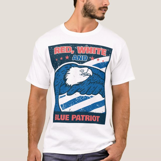 Red, White und Blue Patriot T-Shirt (Vorderseite)