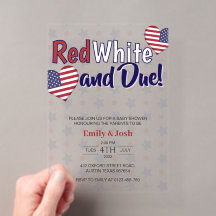Red White und Due 4. Juli Co-Baby Dusche