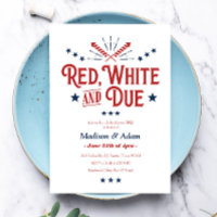 Red, White und Due Patriotic Baby Dusche