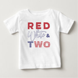 Red White und ZWEI T - Shirt zum 2. Geburtstag