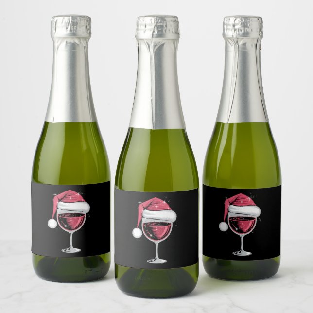 Red Wine Glass Weihnachten Weihnachten Weihnachten (Flaschen)