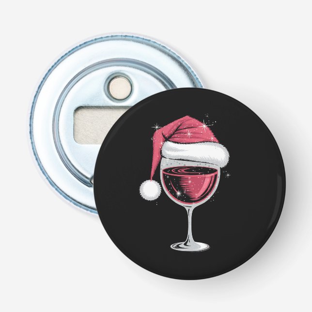 Red Wine Glass Weihnachten Weihnachten Weihnachten Flaschenöffner (Vorderseite)