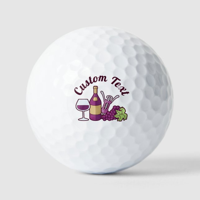 Red Wine Golf Balls Golfball (Vorderseite)