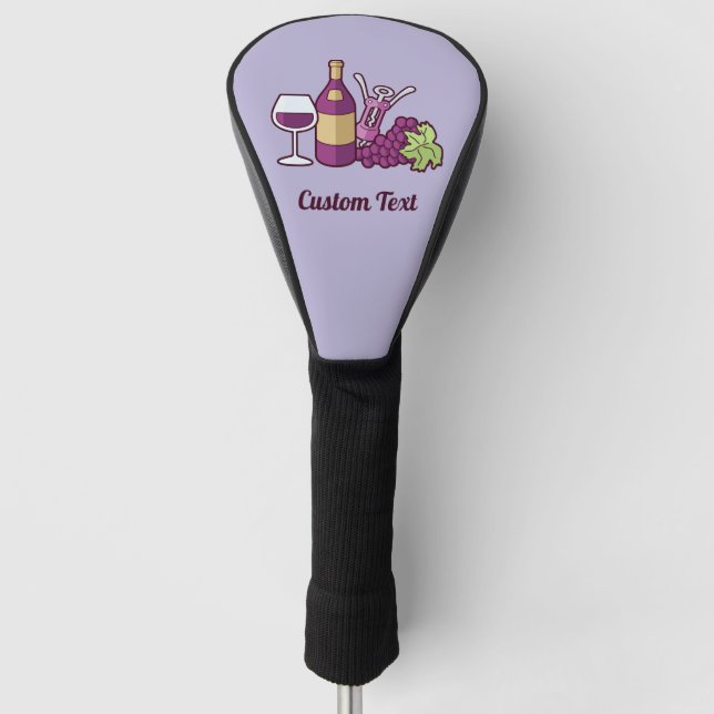 Red Wine Golf Head Cover Golf Headcover (Vorderseite)