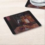 Red Wine Painting by Alfred Fox Rechteckiger Pappuntersetzer<br><div class="desc">Red Wine Painting by Alfred Fox Drink Coaster.</div>