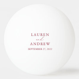 Red Wine Wedding Personalisiert Ping Pong Ball Tischtennisball
