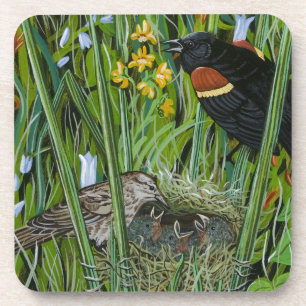 Red Wing Blackbird Getränkeuntersetzer