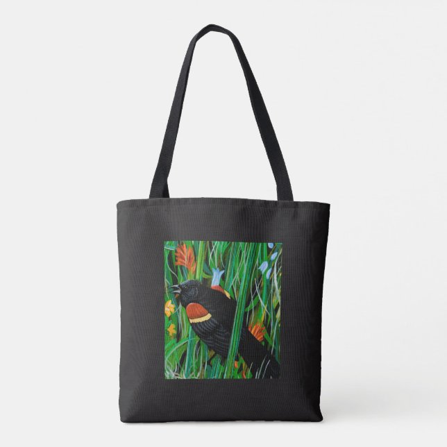 Red Wing Blackbird partout sur le Sac fourre-tout (Dos)