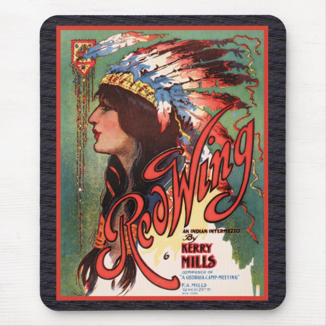 Red Wing Indian Maiden Mousepad (Vorne)