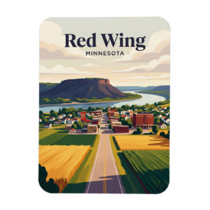 Red Wing USA Magnet