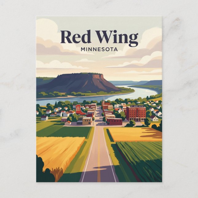 Red Wing USA Postkarte (Vorderseite)