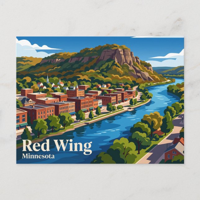 Red Wing USA Postkarte (Vorderseite)
