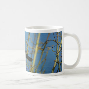 Red-Winged Black Bird singen Kaffeetasse