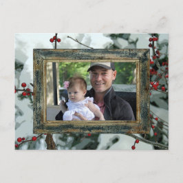 Red Winter Berries Weihnachtsferien Postkarte