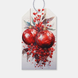 Red Winter Berry: Reichtum an Rot Geschenkanhänger
