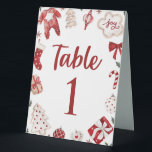 Red Winter Christmas Baby Showcard Tischnummer Tischaufsteller<br><div class="desc">Red Winter Christmas Baby Showcard Tischnummer</div>
